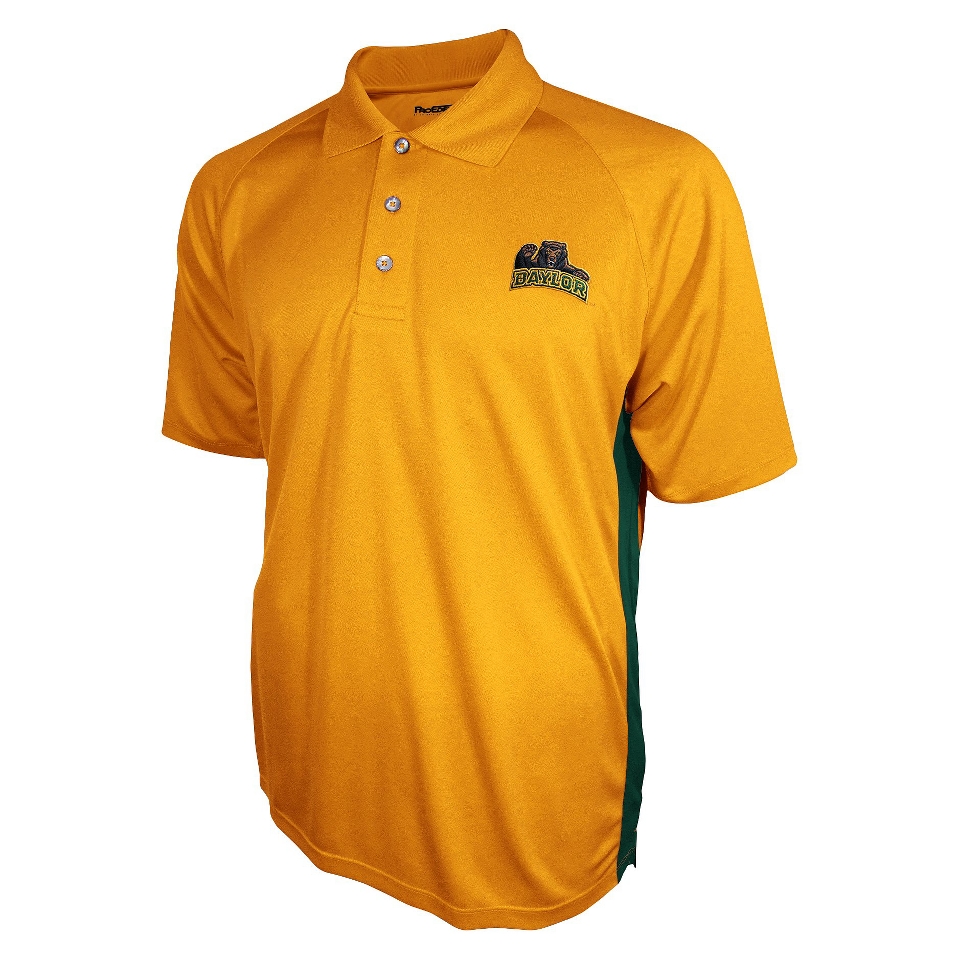 NCAA YELLOW MENS 3BTN POLO BAYLOR   S