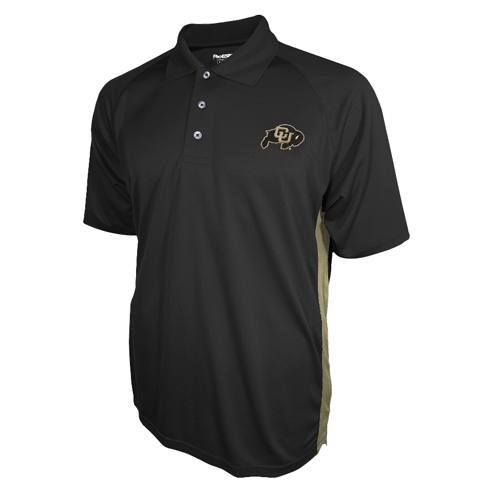 NCAA BLACK MENS 3BTN POLO COLORADO   XXL