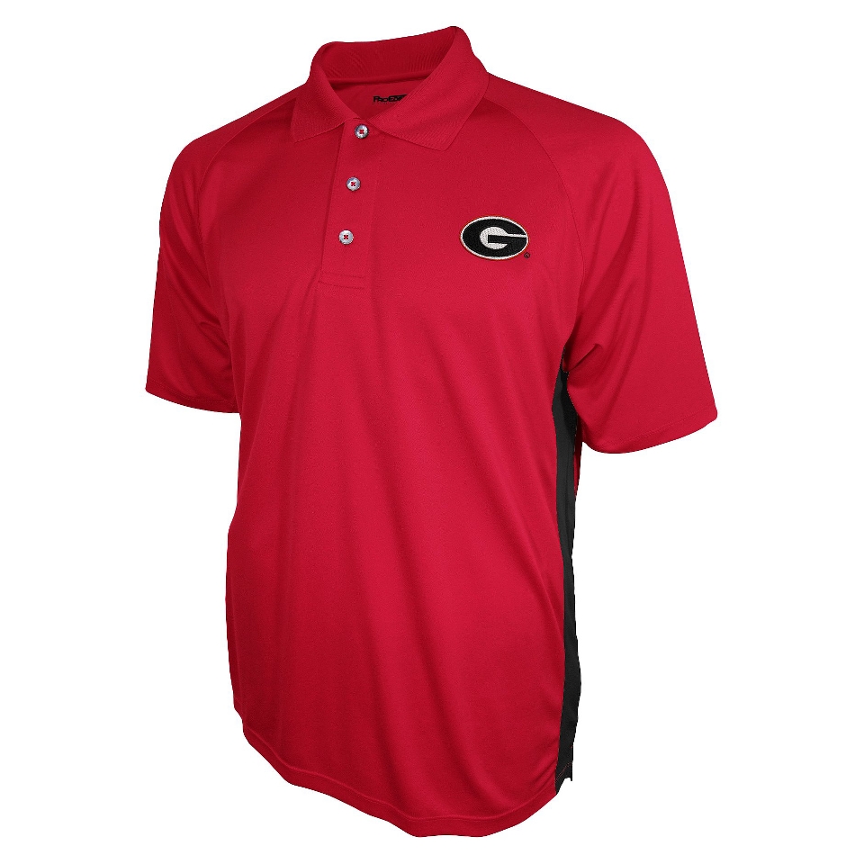 NCAA RED MENS 3BTN POLO GEORGIA   S