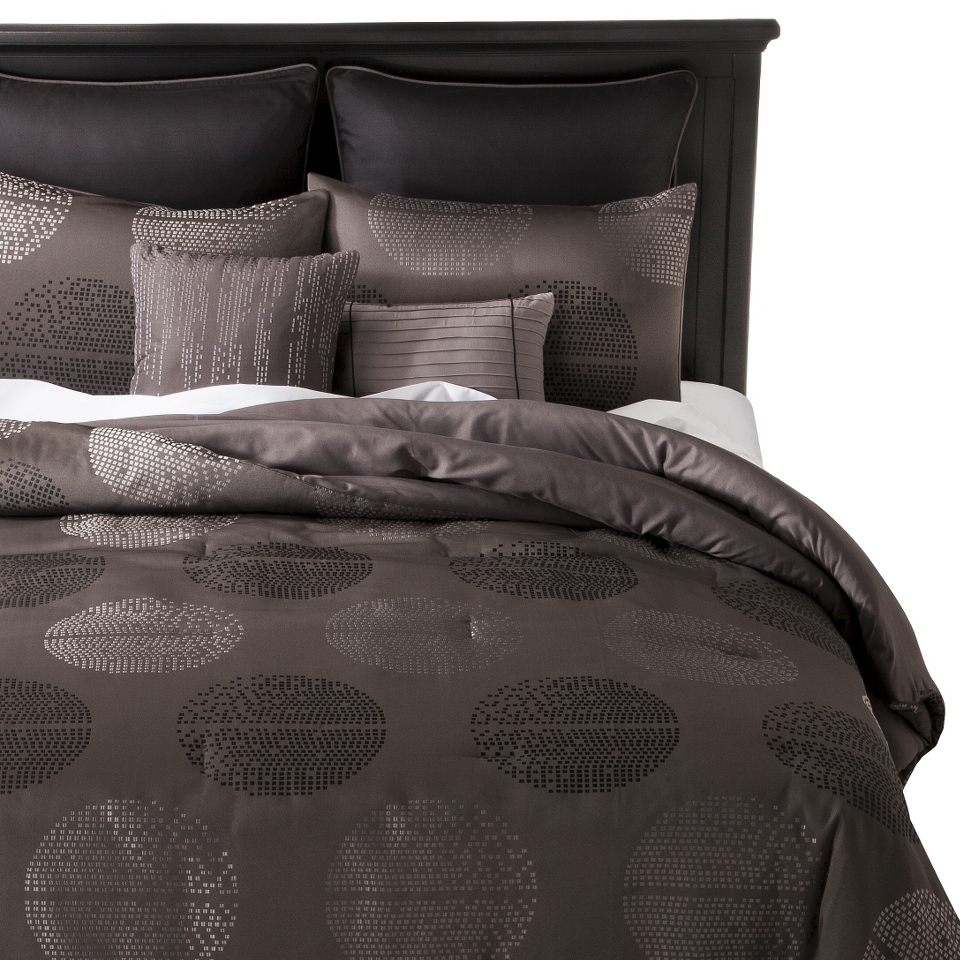 Monochromatic Sphere 8 Piece Comforter Set   Queen