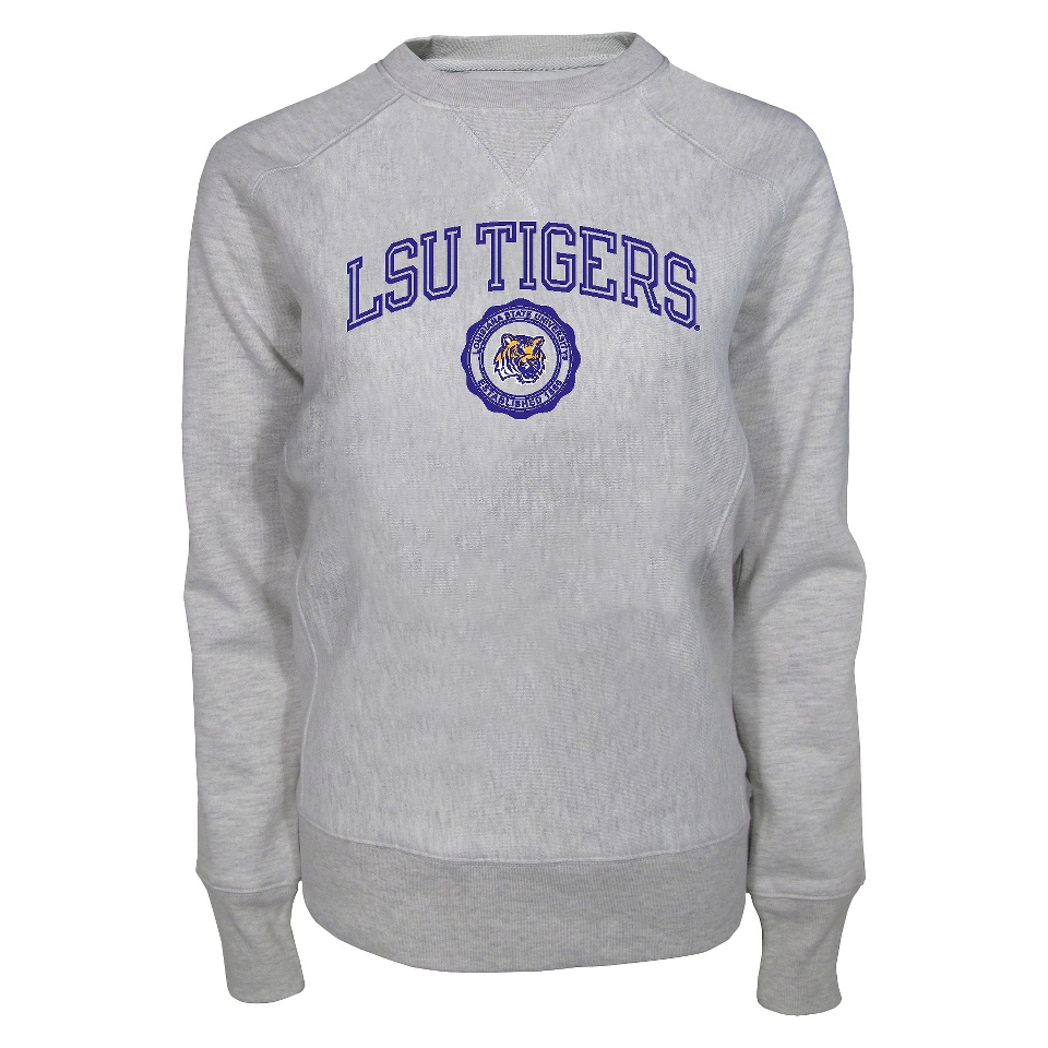 NCAA GREY LADIES LS RAGLAN LSU XL   XL