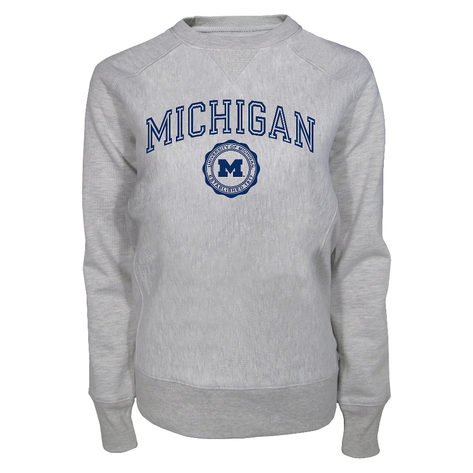 NCAA GREY LADIES LS RAGLAN MICH   M