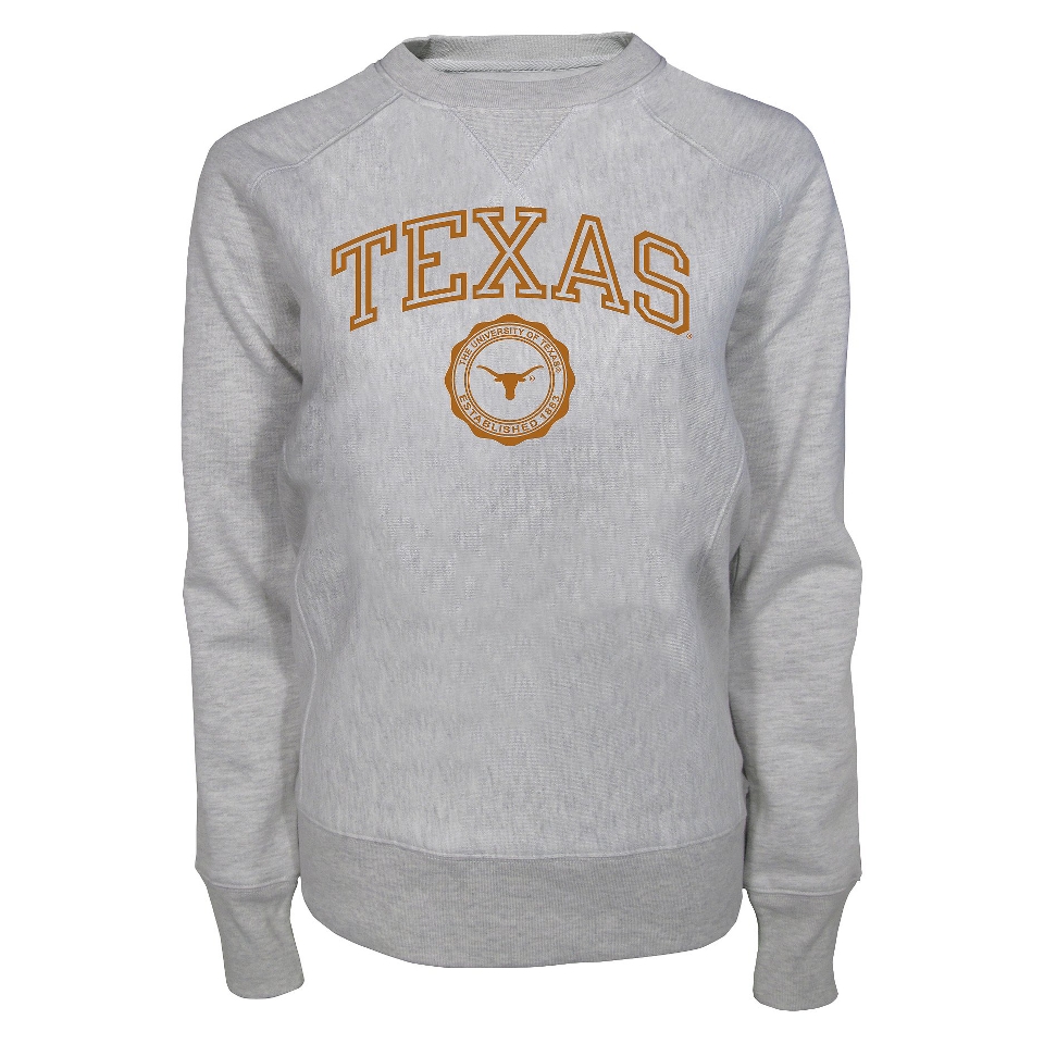 NCAA GREY LADIES LS RAGLAN TEXAS   M