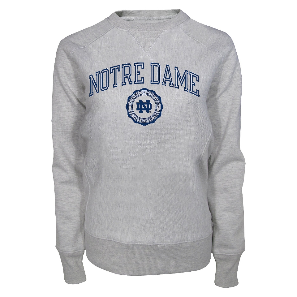 NCAA GREY LDS LS RAGLAN NTR DAME   XL