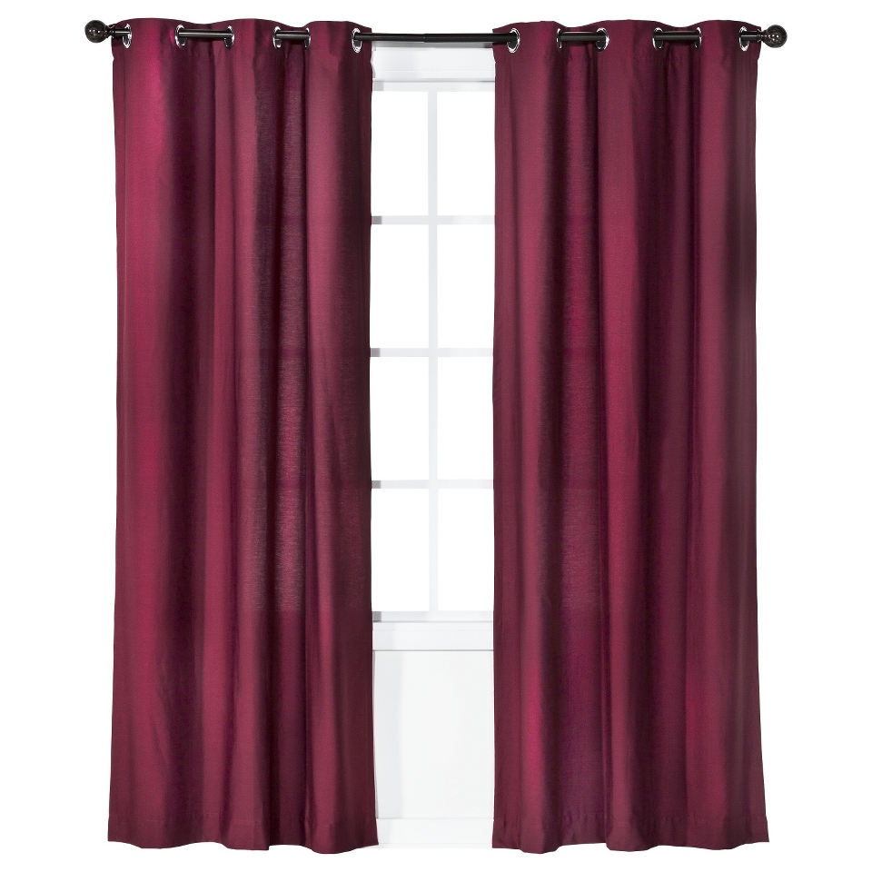 Threshold Grayson Grommet Window Panel Pair   Deep Red (42x84)