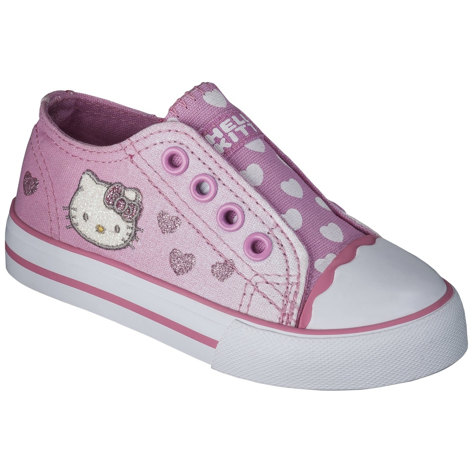 Toddler Girls Hello Kitty Canvas Sneaker   Pink 6