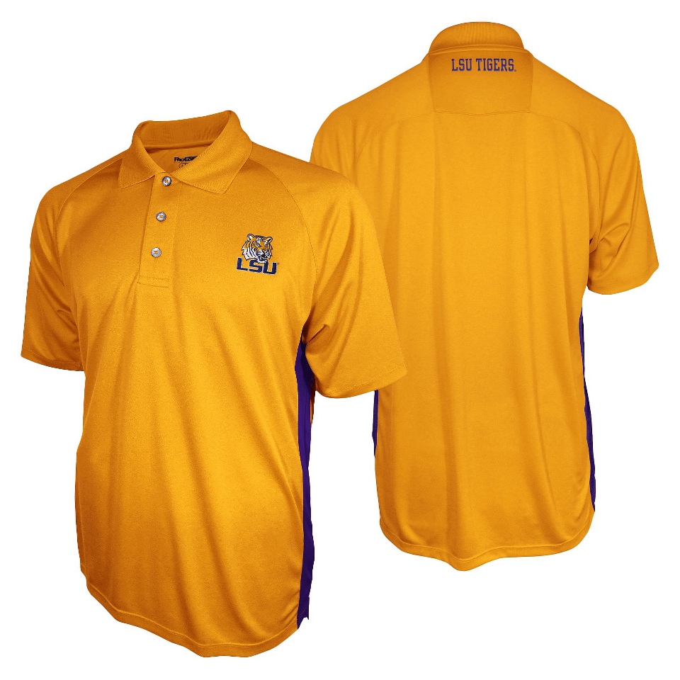 NCAA YELLOW MENS 3BTN POLO MSU   M