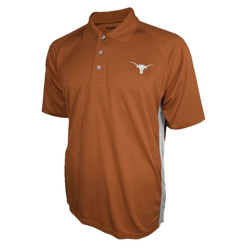 NCAA ORANGE MENS 3BTN POLO TEXAS   L