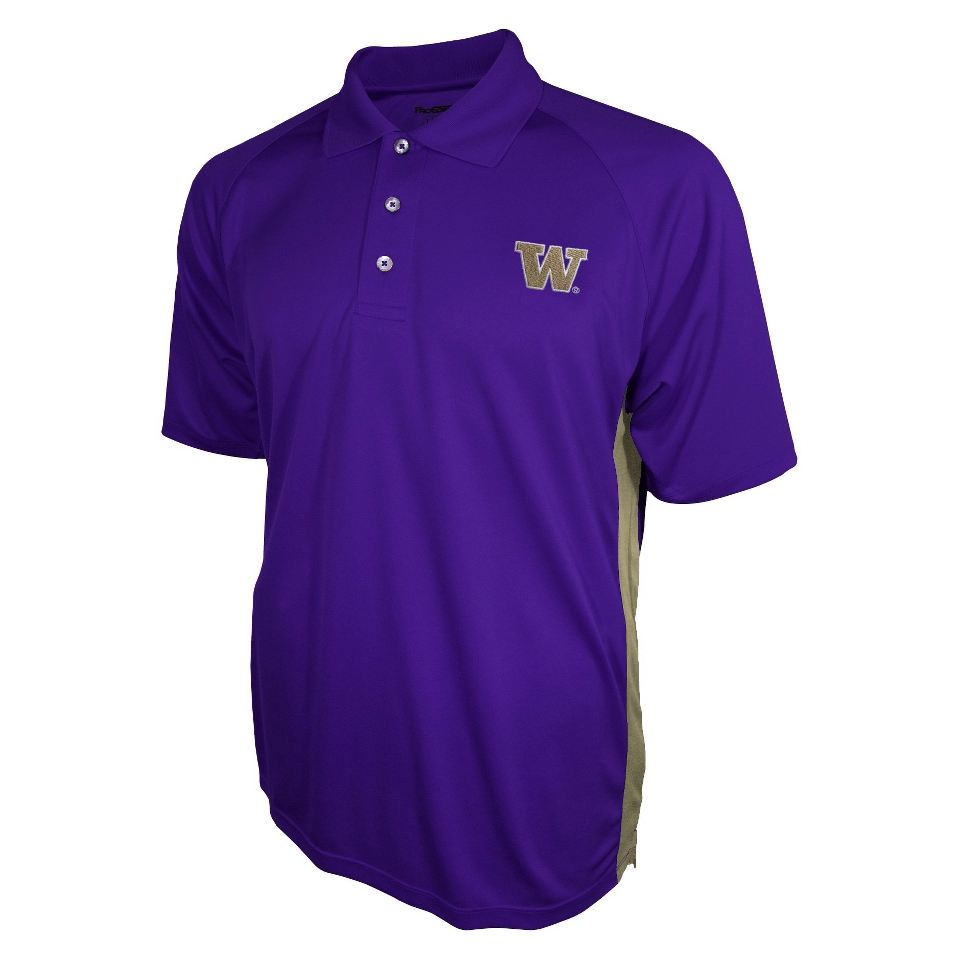 NCAA PURPLE MNS 3BTN POLO WASHINGTON   S