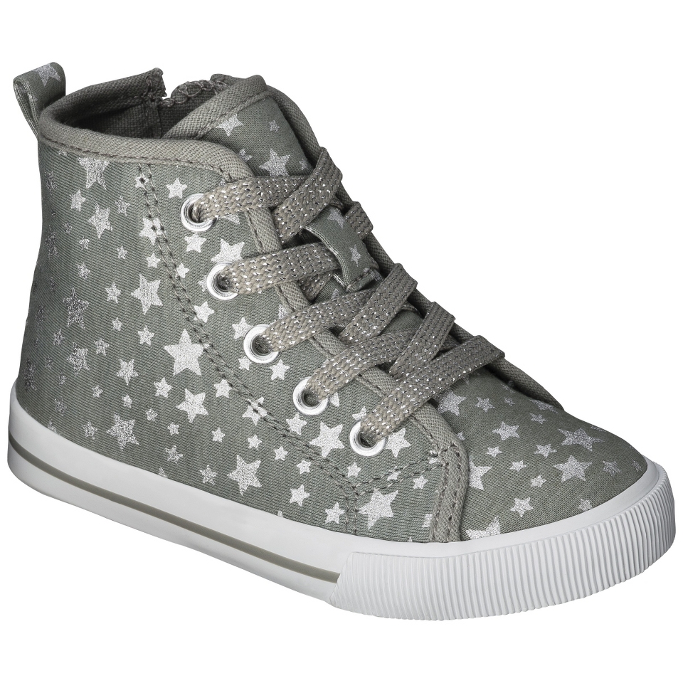 Toddler Girls Circo Jean High Top Sneaker   Grey 9