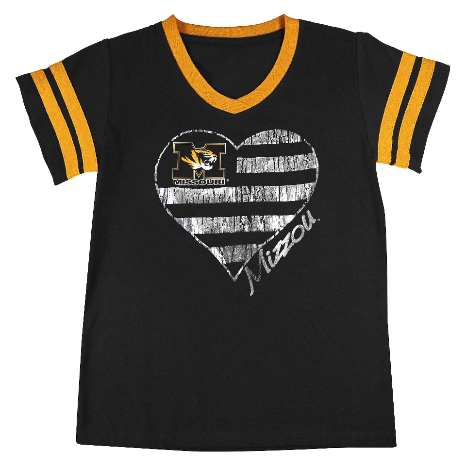 NCAA BLACK GIRLS TUNIC MISSOURI   L