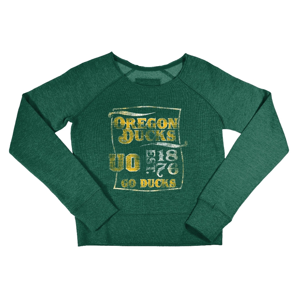 NCAA GREEN GIRLS SWTSHIRT OREGON   XS