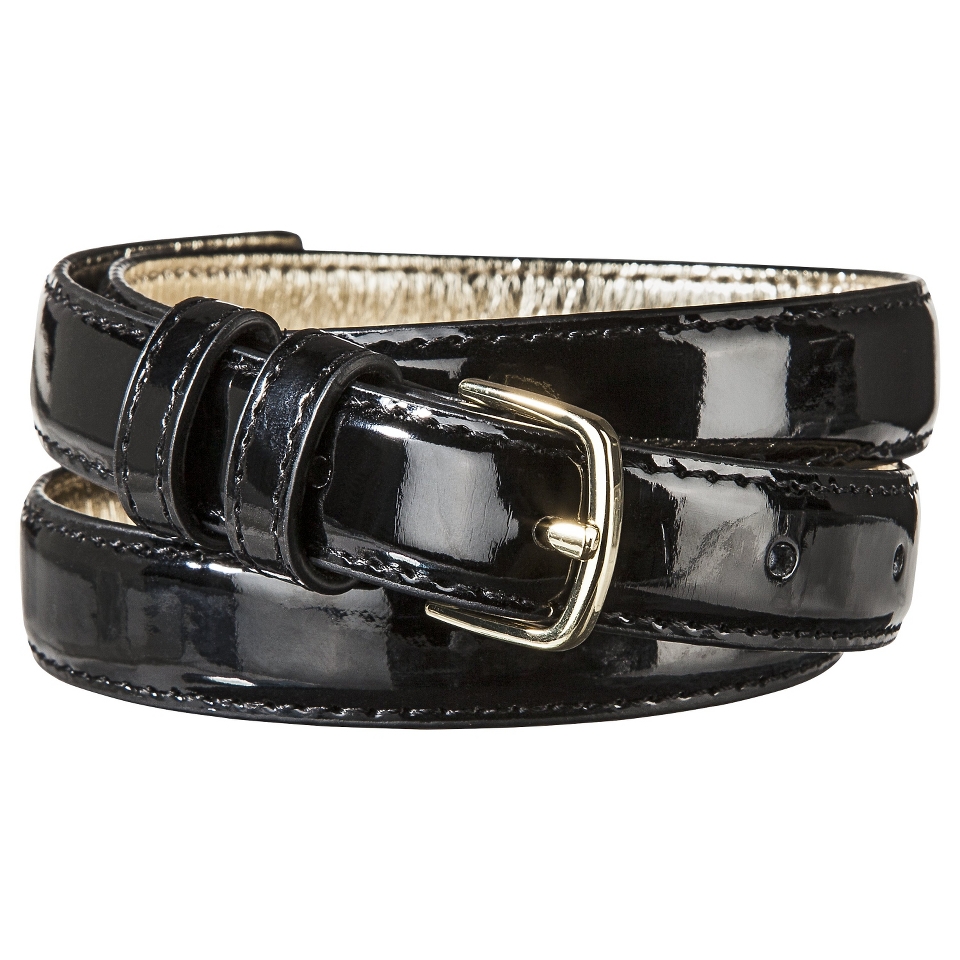 Merona Wide Patent Belt   Black XL