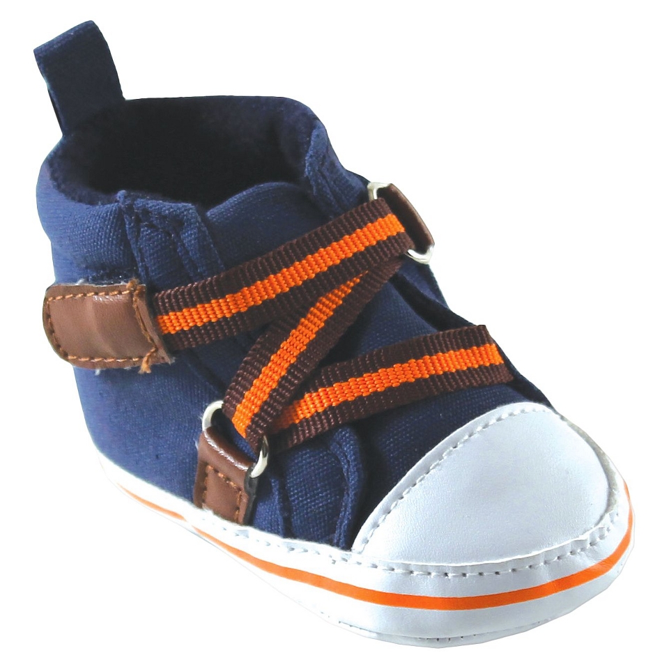 Luvable Friends Infant Boys Zig Zag Hi Top Sneaker   Blue 6 12 M