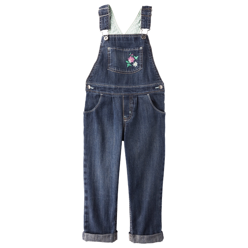 Genuine Kids from OshKosh Infant Toddler Girls Denim Overalls   Alpha Blue 4T