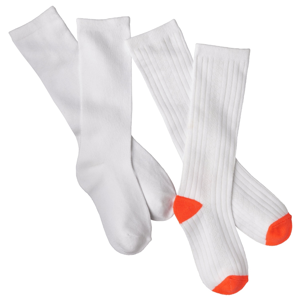 Cherokee Girls Socks   White L