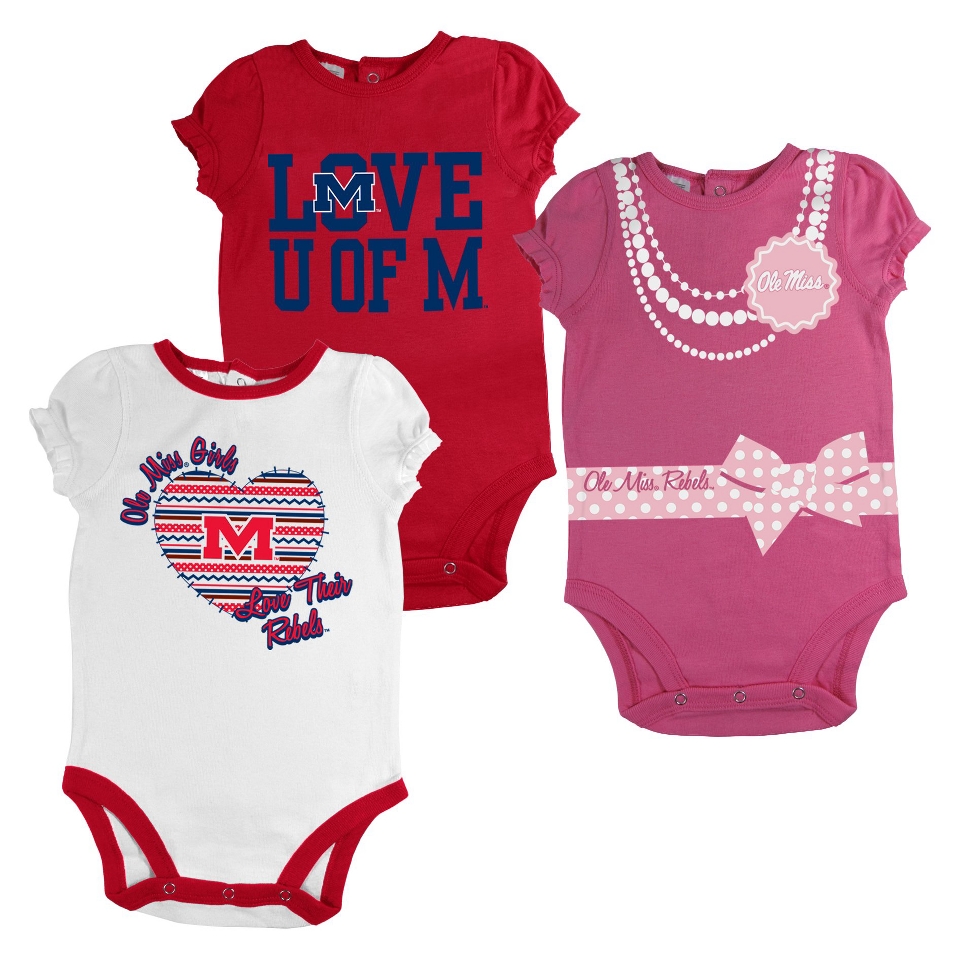 NCAA WHITE NWBN GIRLS 3PC MISS 6 9   S