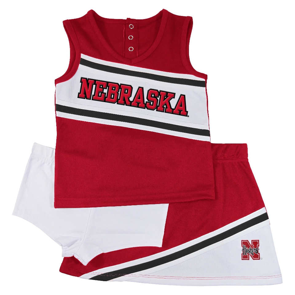 NCAA RED TOD CHEER SET NEBRASKA   2T