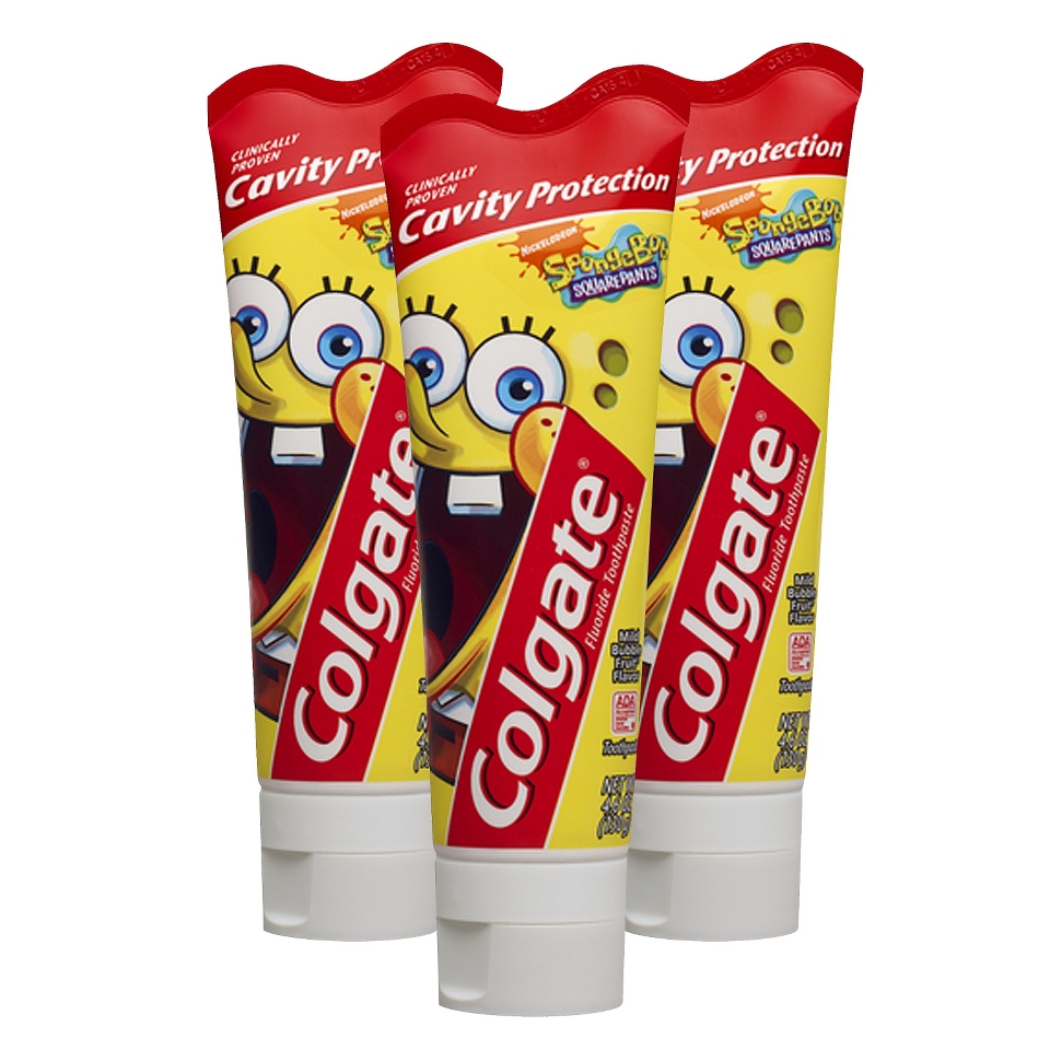 Colgate Spongebob Toothpaste & Toothbrush   3 Pack