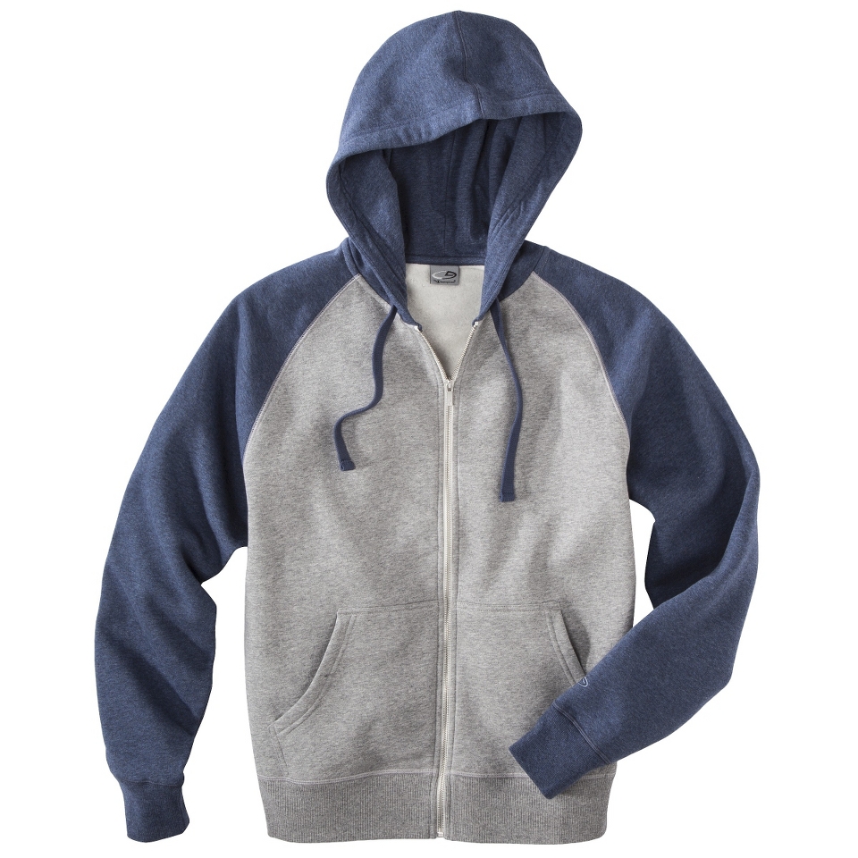 C9 by Champion Mens Zip Up Hoodie   Grey/Blue XL