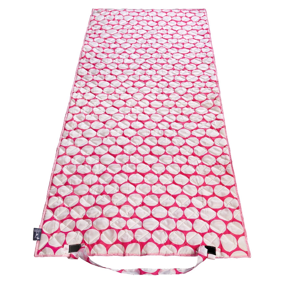 Wildkin Big Dot Beach Roll Up Mat   PinkWhite