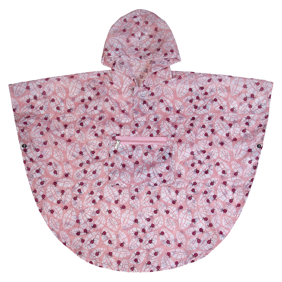 Wildkin Ladybug Poncho   Pink (Medium)