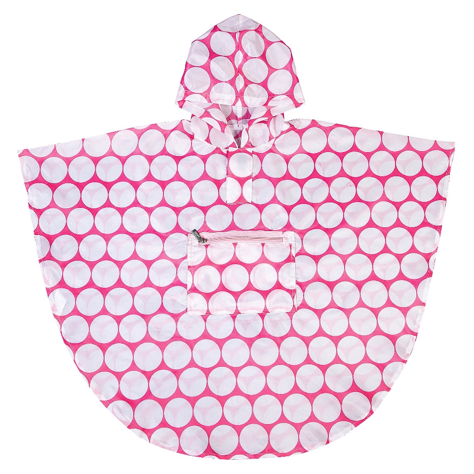 Wildkin Big Dot Poncho   PinkWhite (Medium)