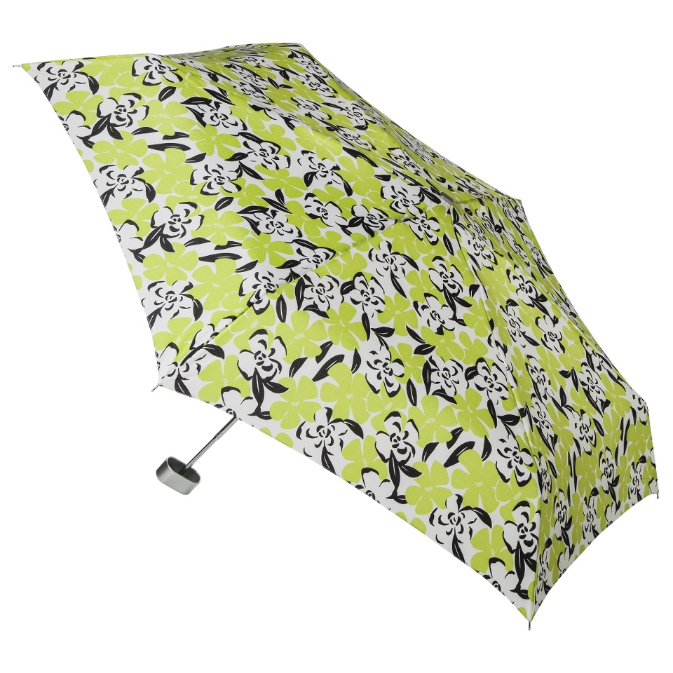 Totes Floral Umbrella   Green