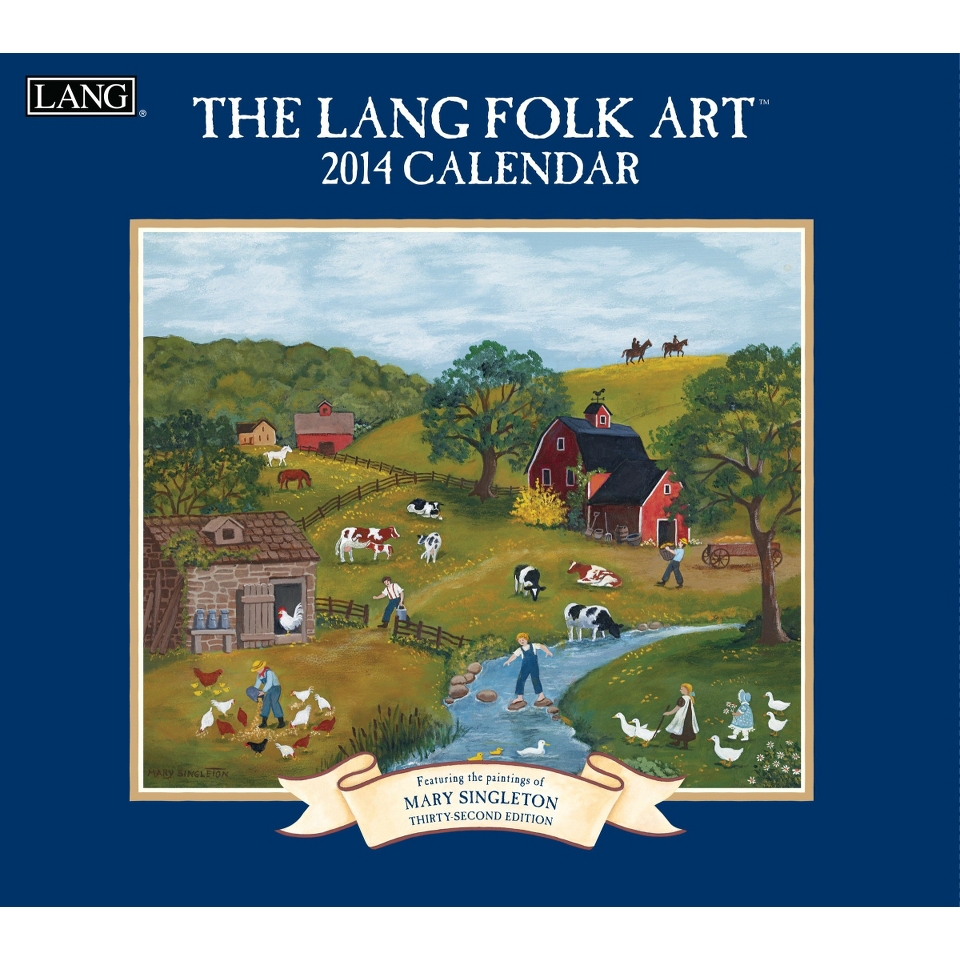 Lang Lang Folk Art 2014 Wall Calendar