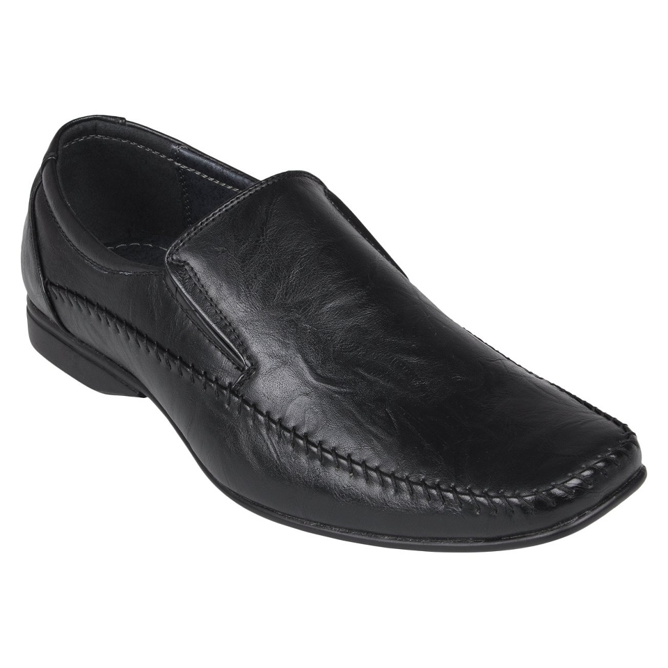 Mens Boston Traveler Square Toe Slip On Loafers   Black 9.5