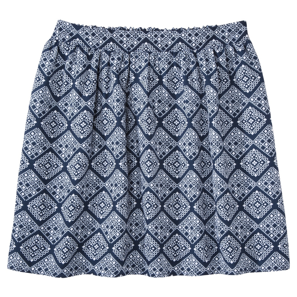 Xhilaration Juniors Short Skirt   Navy/White M(7 9)