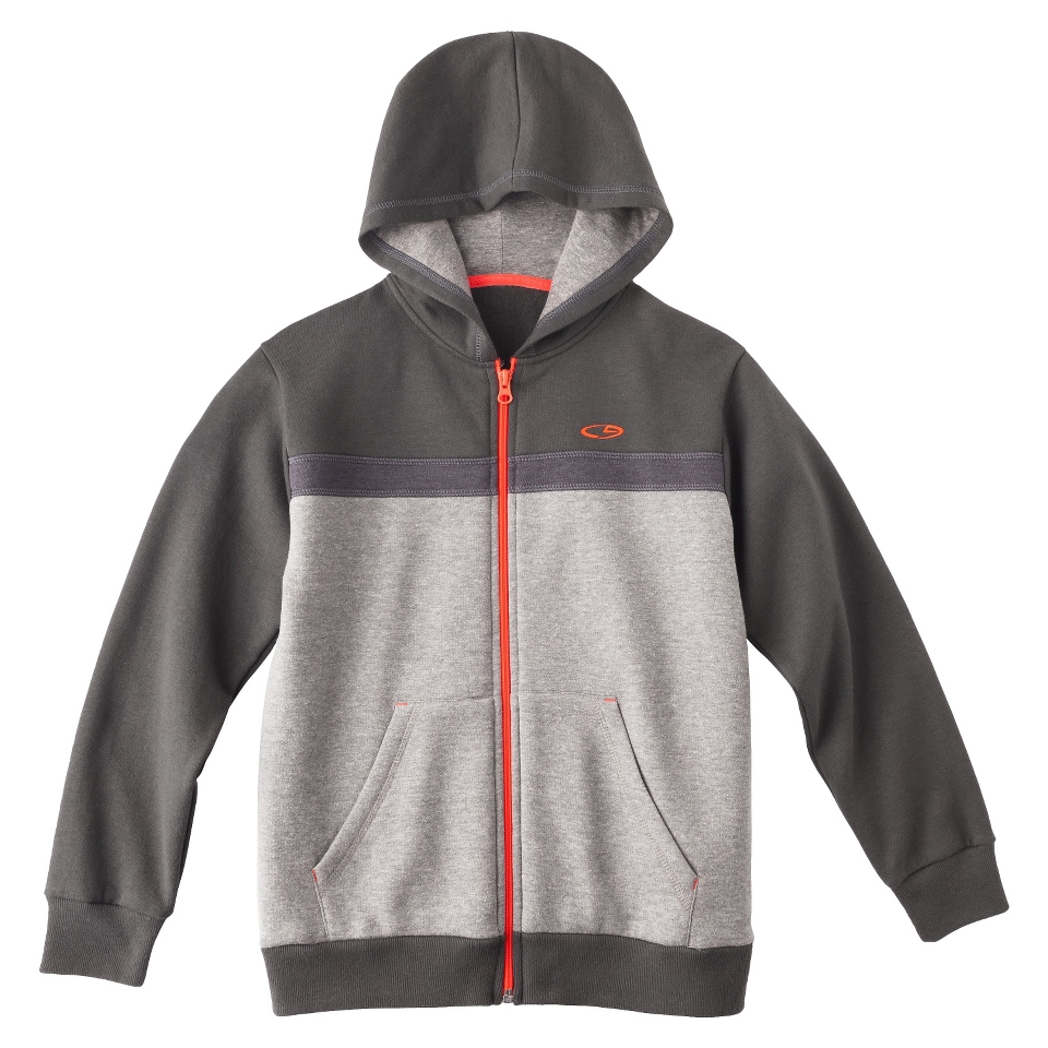 C9 by Champion Boys Full Zip Hoodie   Heather Grey S