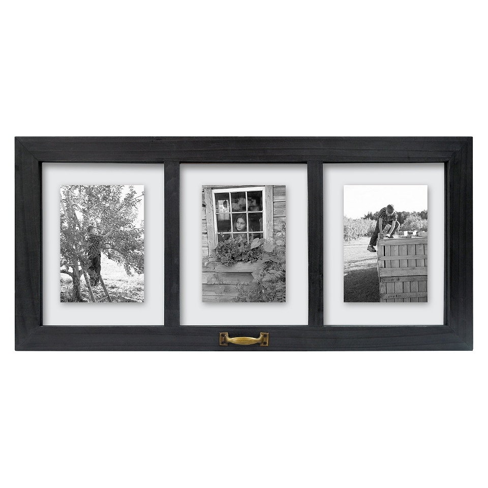 Threshold Windowpane Multiple Image Frame 5X7 Black