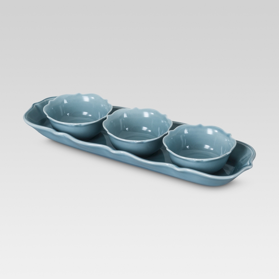 Threshold Wellsbridge Aqua Tasting Set of 4