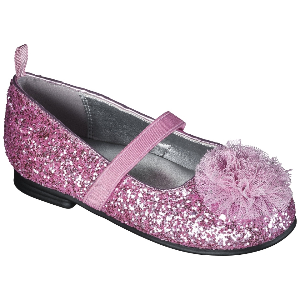 Toddler Girls Genuine Kids from OshKosh Glitter Ballet Flats   Pink 9