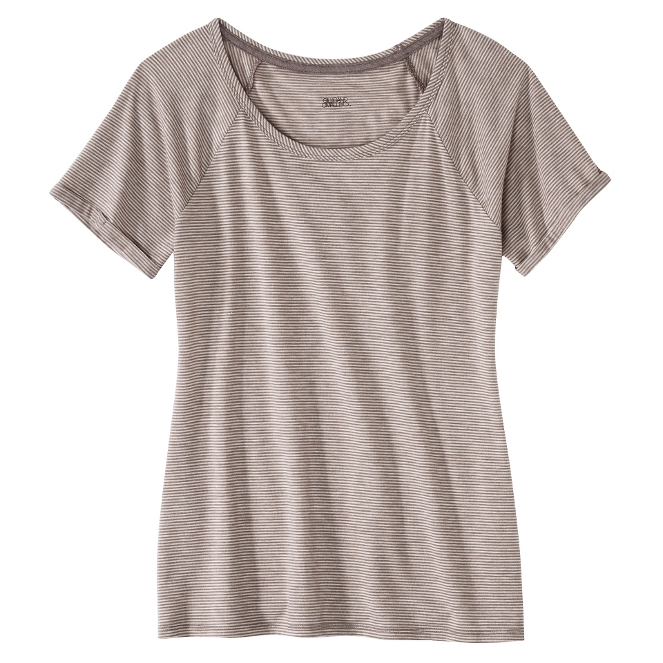 Gilligan & OMalley Womens Sienna Swirl Sleep Top   Stripe Taupe M