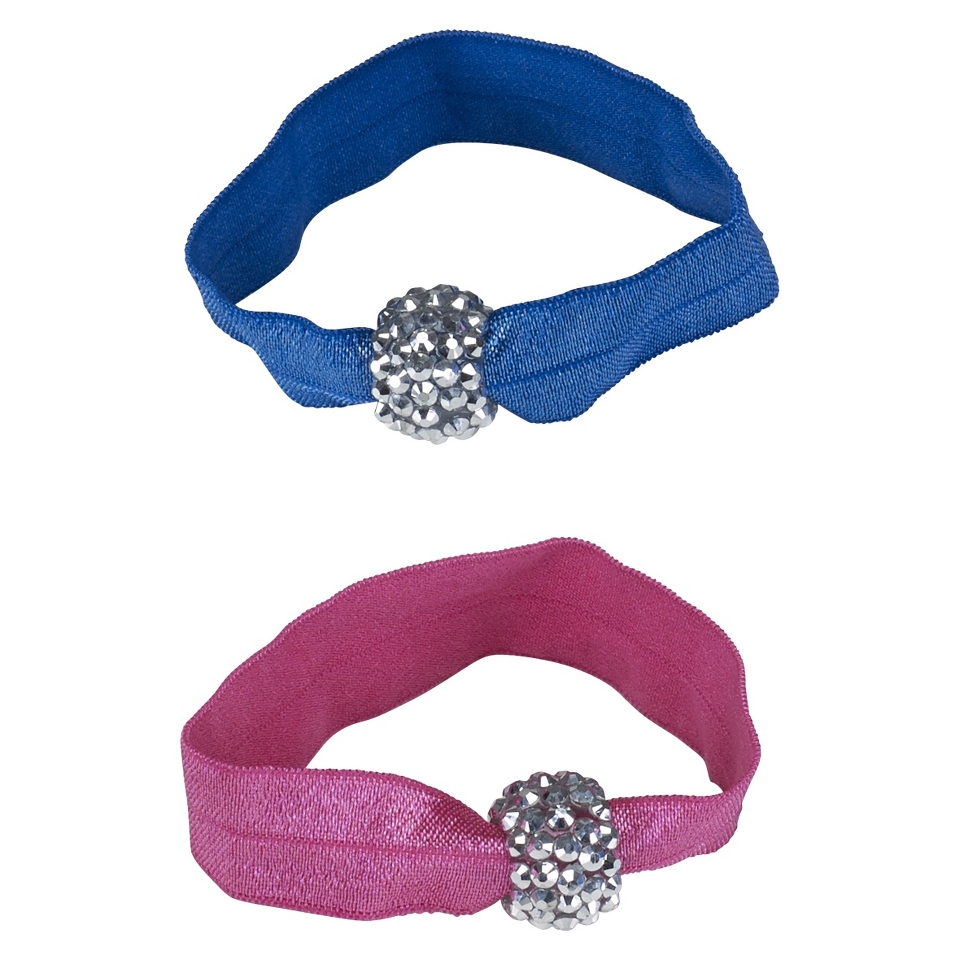 Remington Elastics with Gem   Blue/Pink