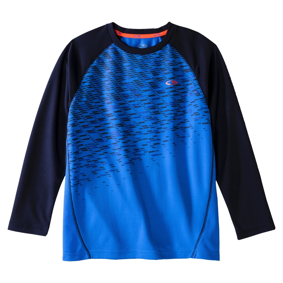 C9 by Champion Boys Long Sleeve Tee   Sea Tropic Blue XS