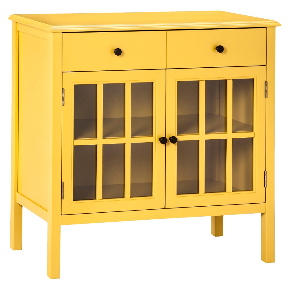 Accent Table Threshold Windham Accent Cabinet with Drawer   Yellow