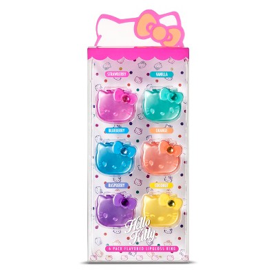 Hello Kitty 6 Pack Flavored Lipgloss Ring – Target Inventory