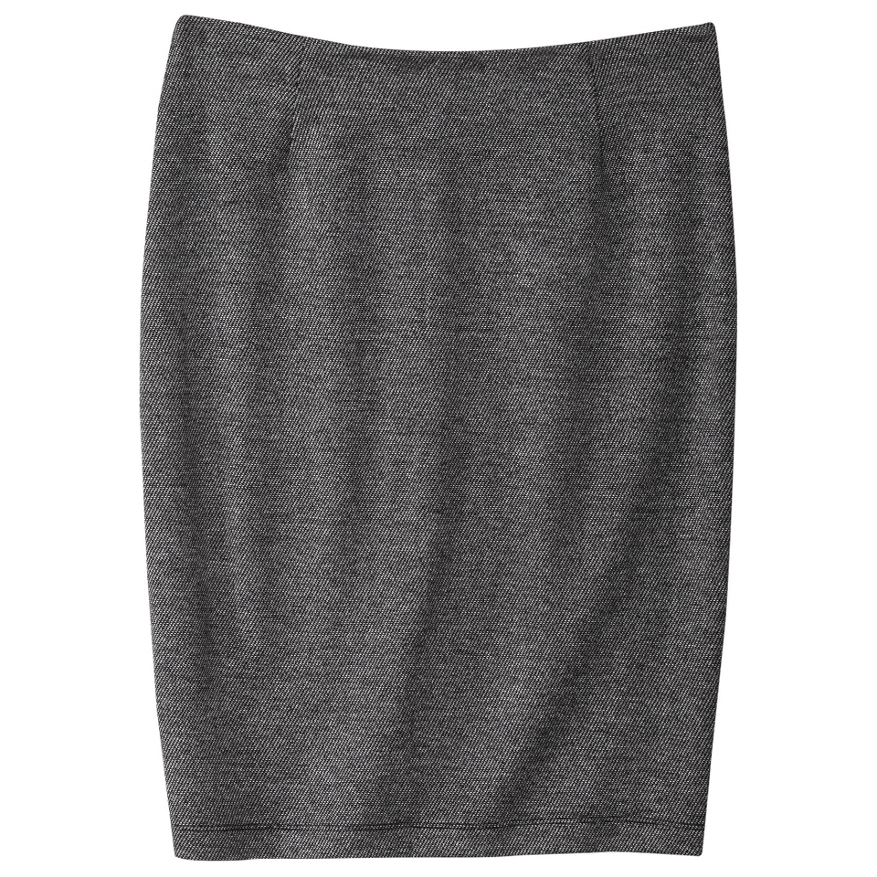 Merona Petites Ponte Pencil Skirt   Herringbone Black XXLP