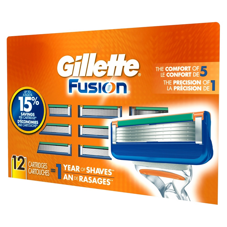 Gillette Fusion Manual Cartridges   12 Cartridges