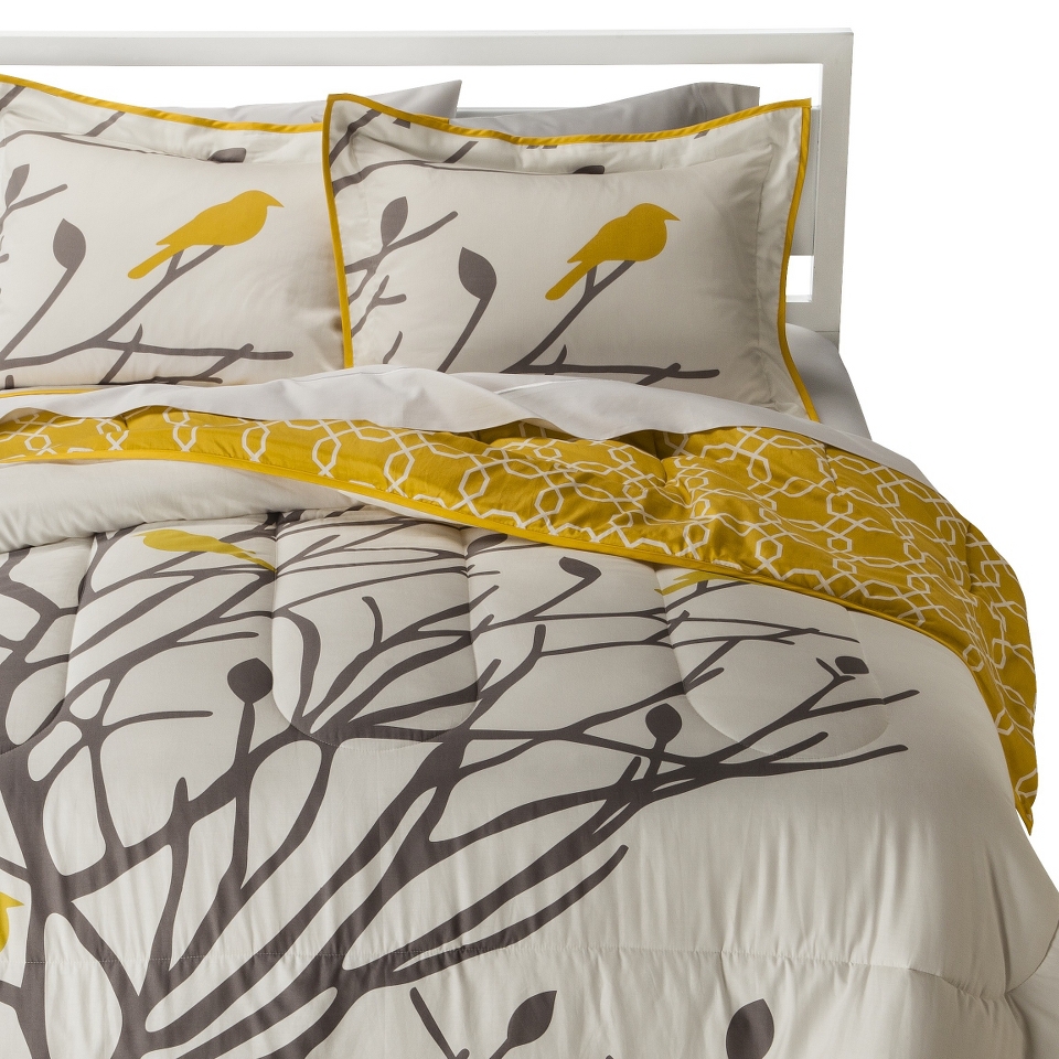 Room 365 Birds & Branches Comforter Set   Gray (King)