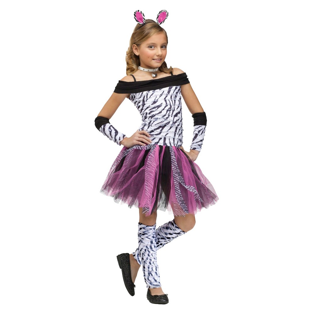 Zebra Child Costume L(12-14), Girls