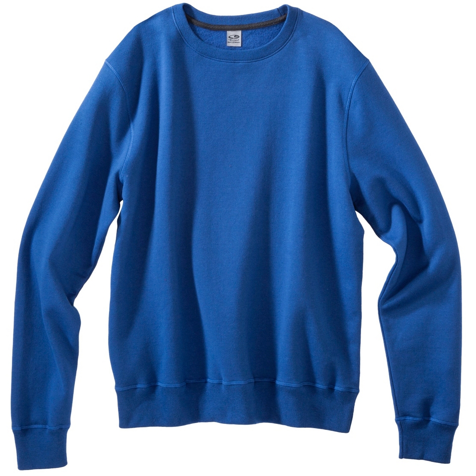 C9 by Champion Mens Long Sleeve Fleece Crew Neck Sweatshirts   Blue L