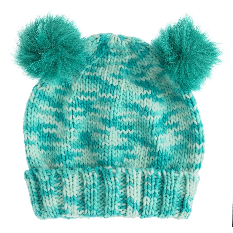 Cherokee Girls Stripe Beanie   Teal OSFM