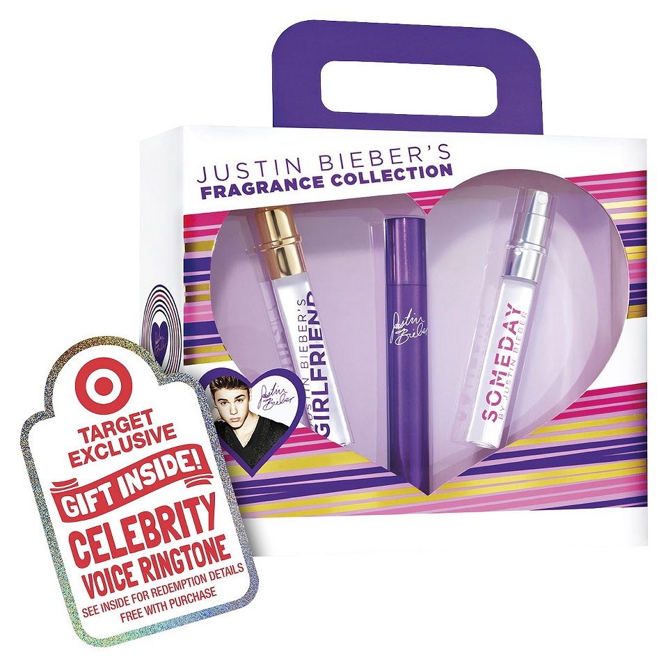 Womens Justin Bieber 3 Piece Fragrance Coffret Plus Free Celebrity Voice