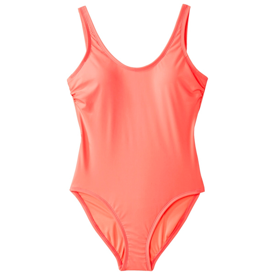 Xhilaration Juniors 1 Piece Swimsuit  Pink XL