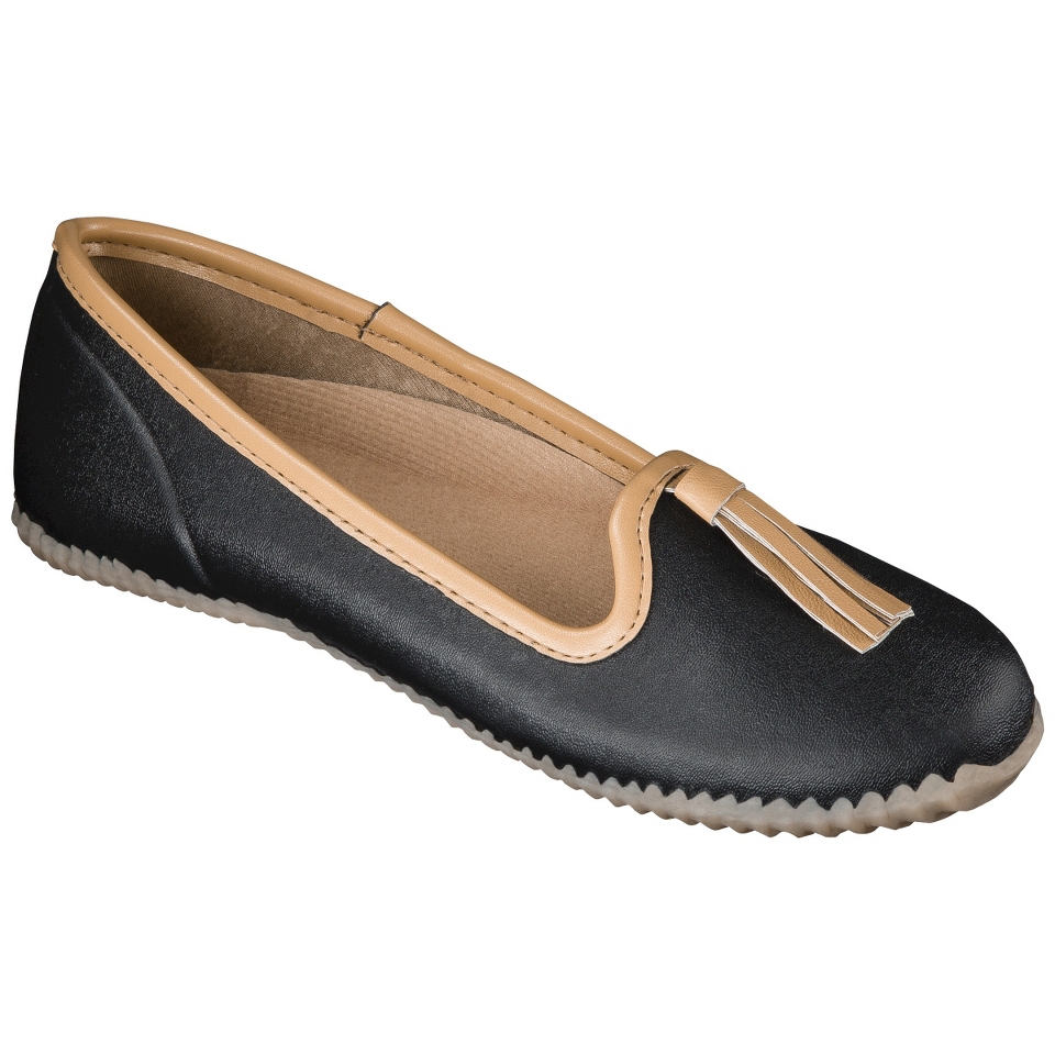 Womens Tassel Rain Skimmer   Black 9