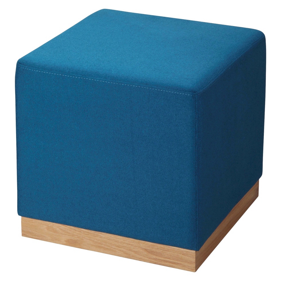 Ottoman RE Cube Ottoman Blue